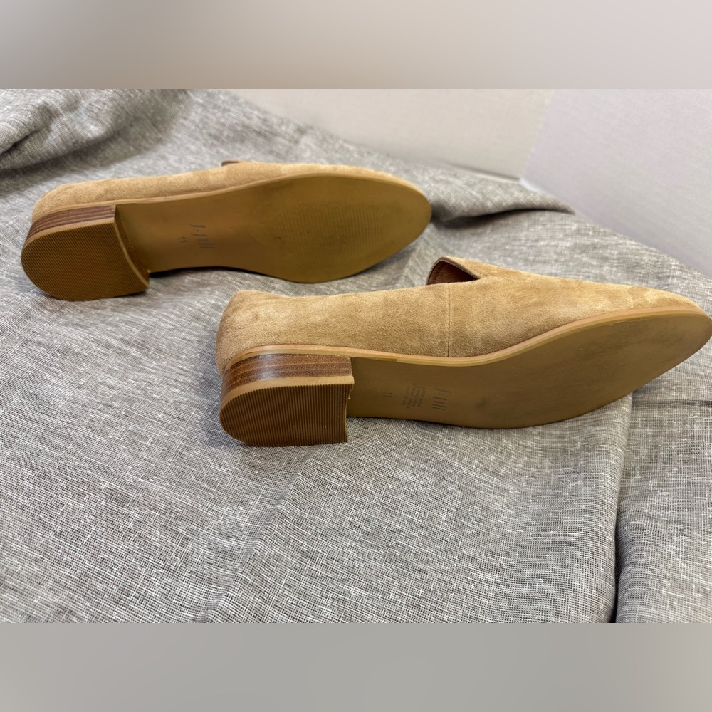J. Jill Tan Suede Flats with Classic Slip-On Design - Picture 5 of 6